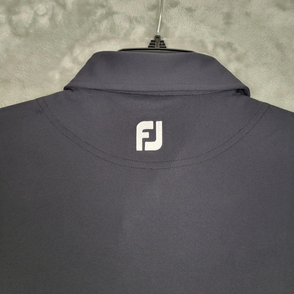 FootJoy Golf Polo Shirt Mens Black Small Performance Short Sleeve Logo (NWT)